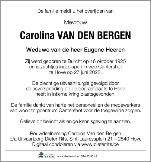 Carolina Van den Bergen