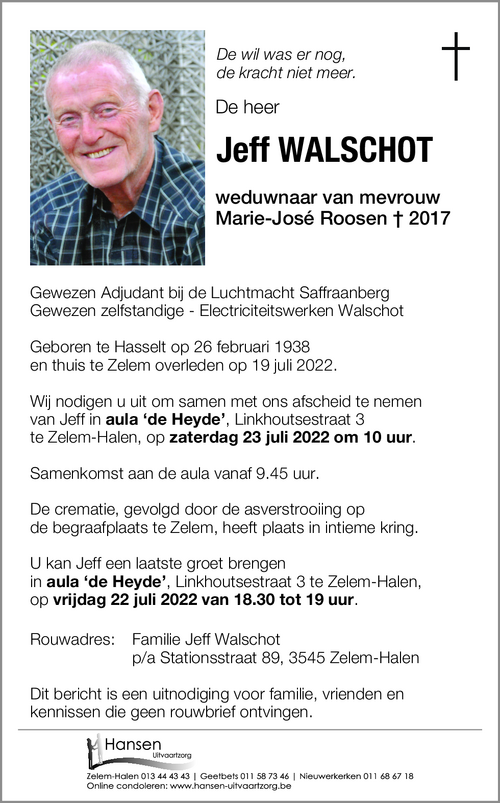 Jeff WALSCHOT