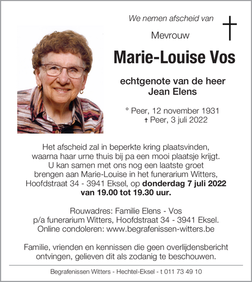 Marie- Louise Vos
