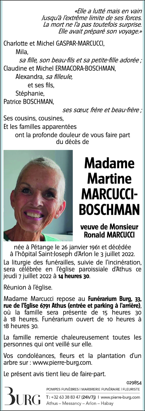 Martine MARCUCCI-BOSCHMAN