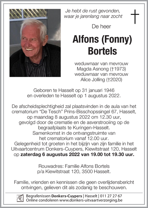 Alfons (Fonny) Bortels