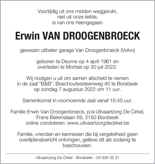 Erwin Van Droogenbroeck