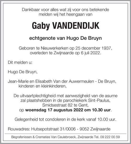 Gaby Vandendijk