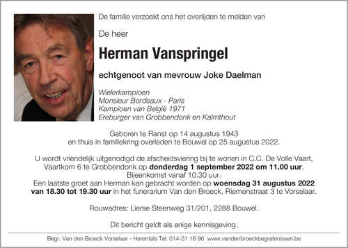 Herman Vanspringel