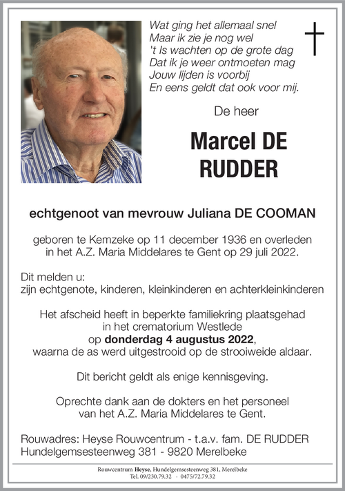 Marcel DE RUDDER
