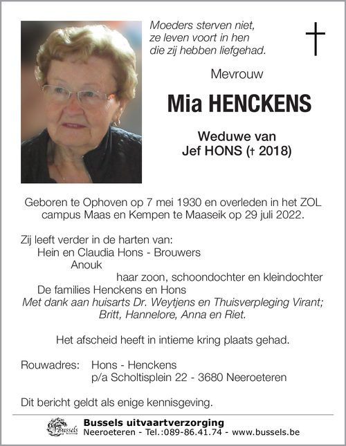 Mia HENCKENS