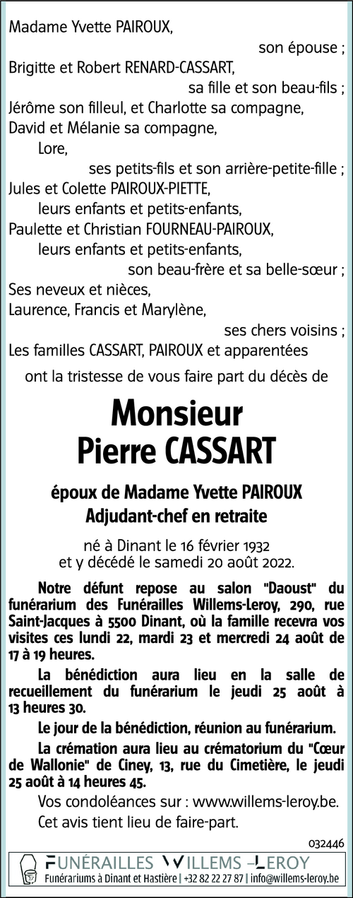 Pierre CASSART