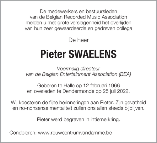 Pieter Swaelens