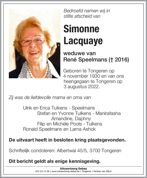 Simonne Lacquay