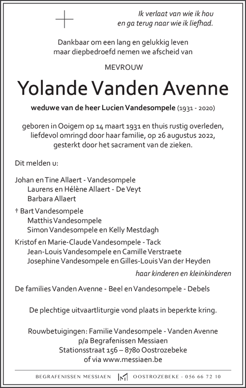 Yolande Vanden Avenne