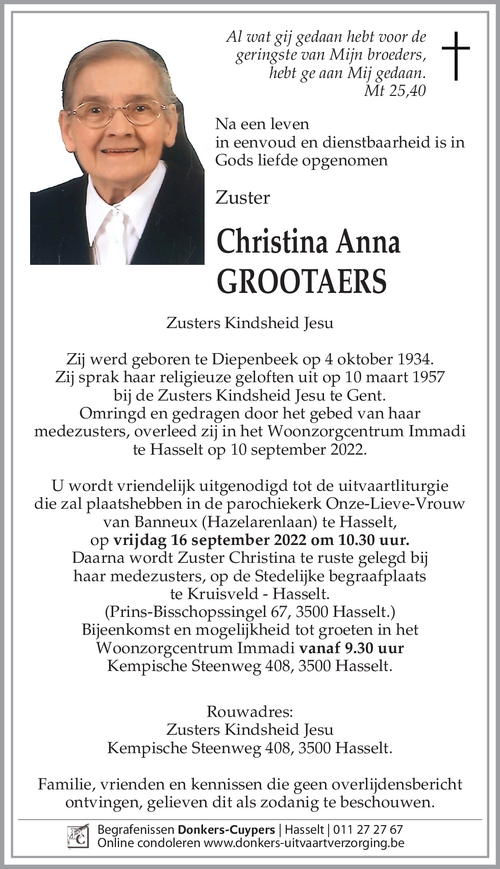 Christina Anna Grootaers