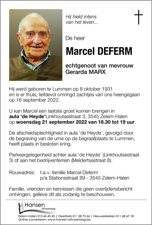 Marcel DEFERM