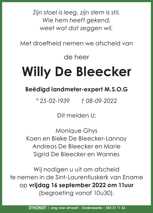 Willy De Bleecker