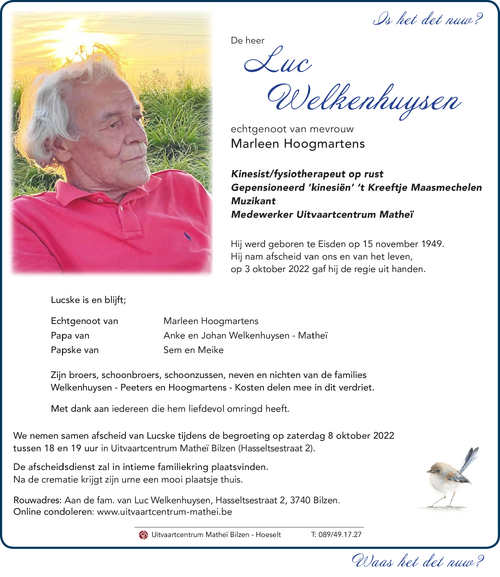Luc WELKENHUYSEN