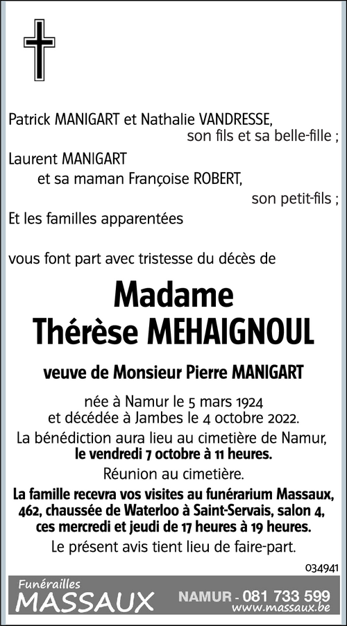 Thérèse MEHAIGNOUL