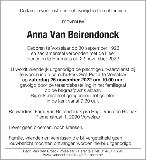 Anna Van Beirendonck