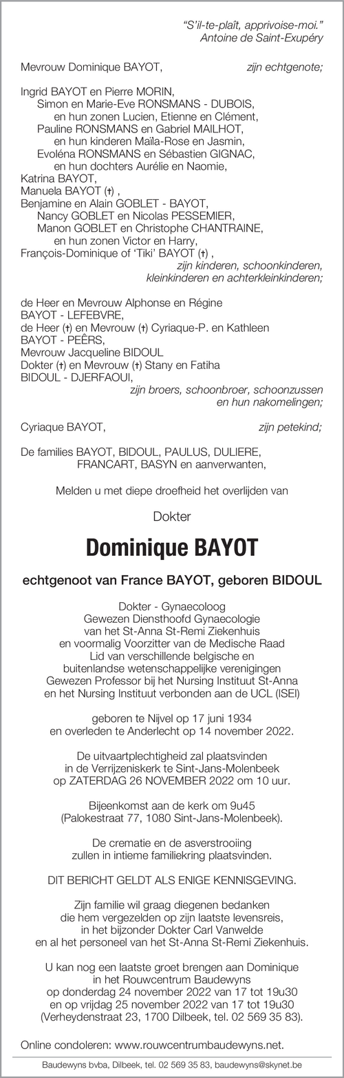 Dominique Bayot