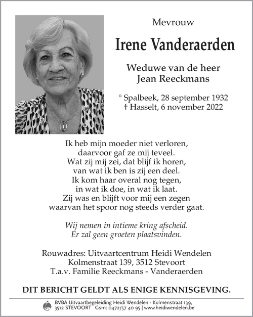 Irene Vanderaerden