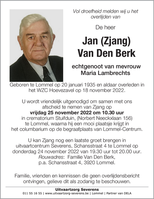Jan Van Den Berk