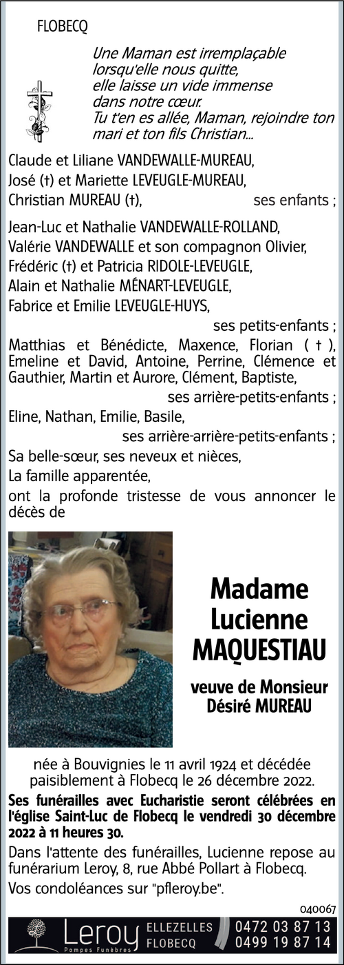 Lucienne Maquestiau