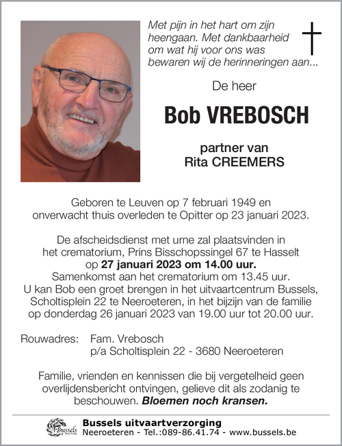 Bob VREBOSCH