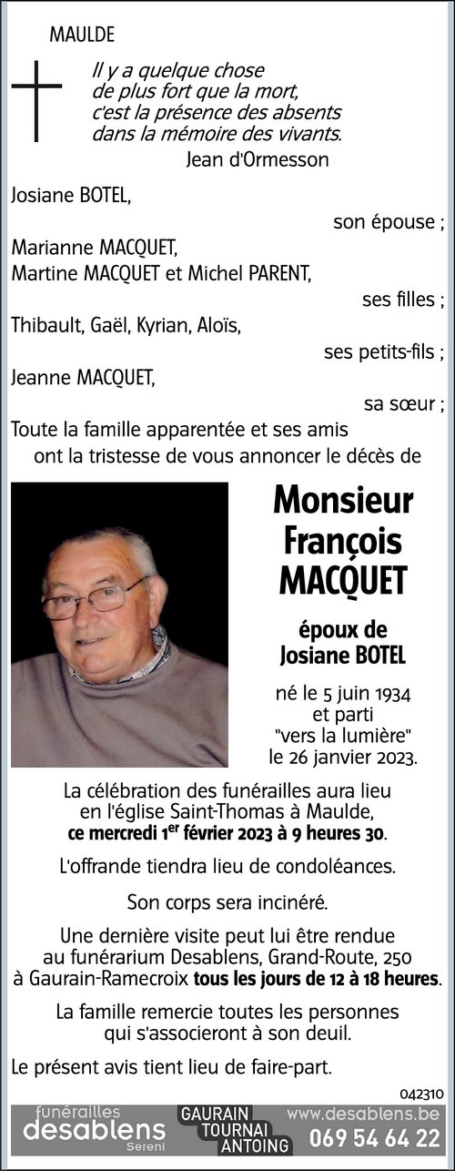 François MACQUET
