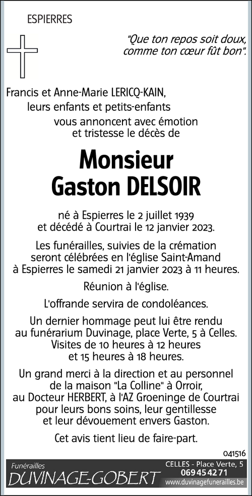 Gaston DELSOIR