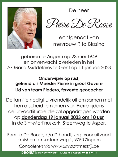 Pierre De Roose