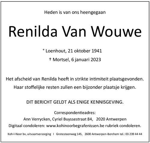Renilda Van Wouwe