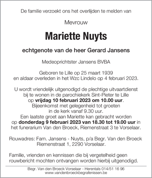 Mariette Nuyts