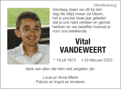 Vital VANDEWEERT
