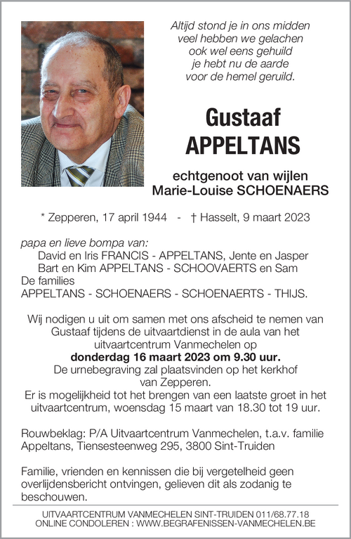 gustaaf appeltans