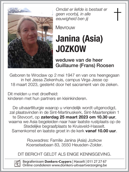 Janina (Asia) Jozkow