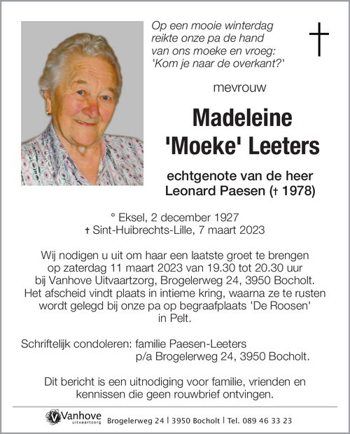 Madeleine Leeters