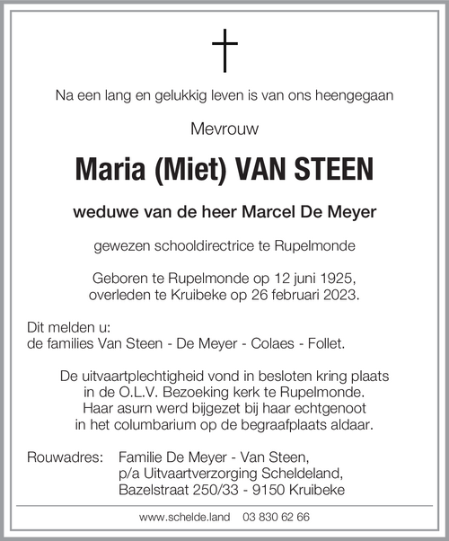 Maria Van Steen