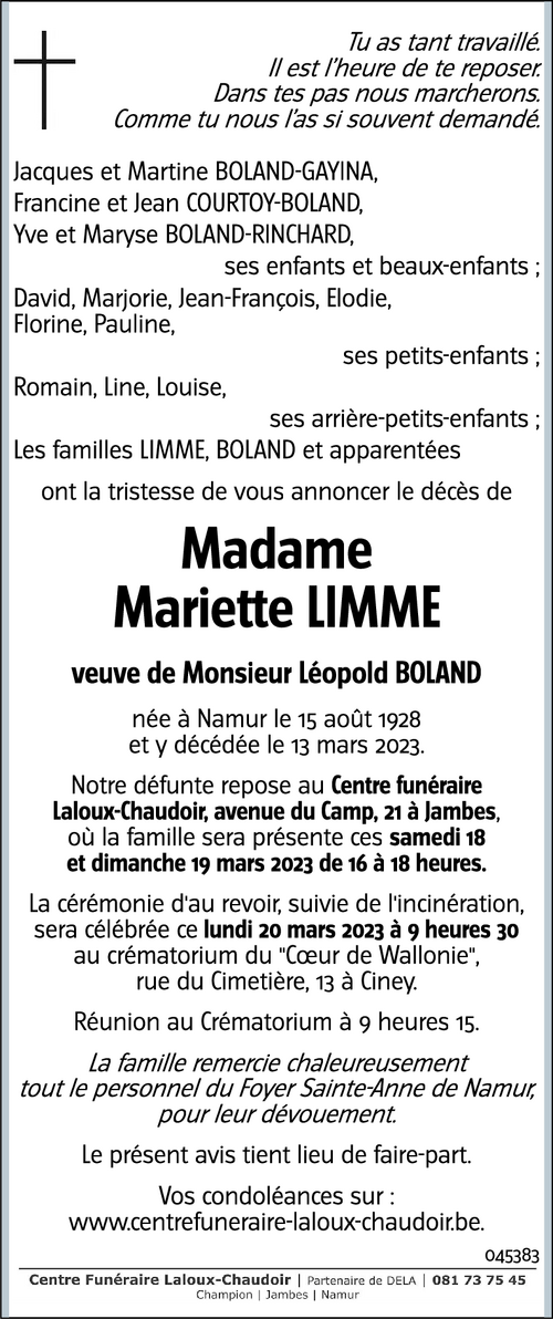 Mariette LIMME