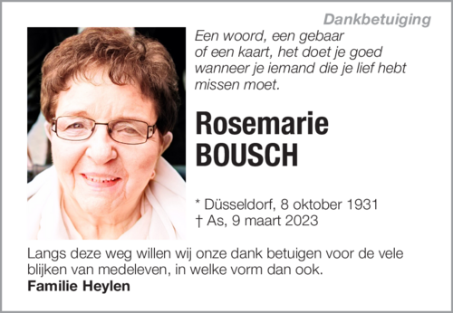 Rosemarie BOUSCH