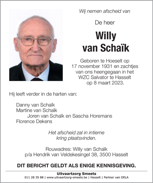 Willy van Schaik