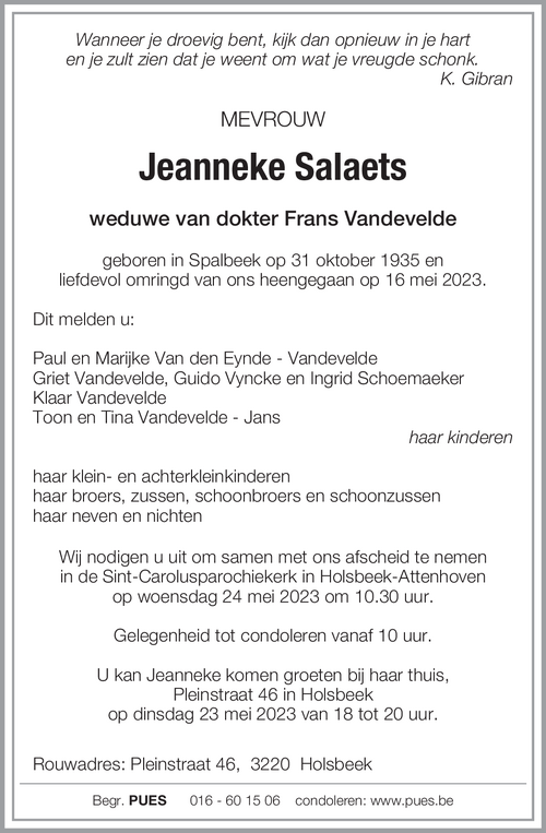 Jeanneke Salaets
