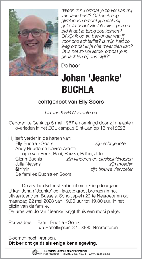 Johan 'Jeanke' Buchla