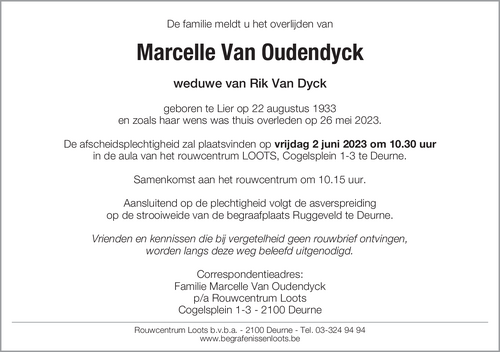 Marcelle Van Oudendyck