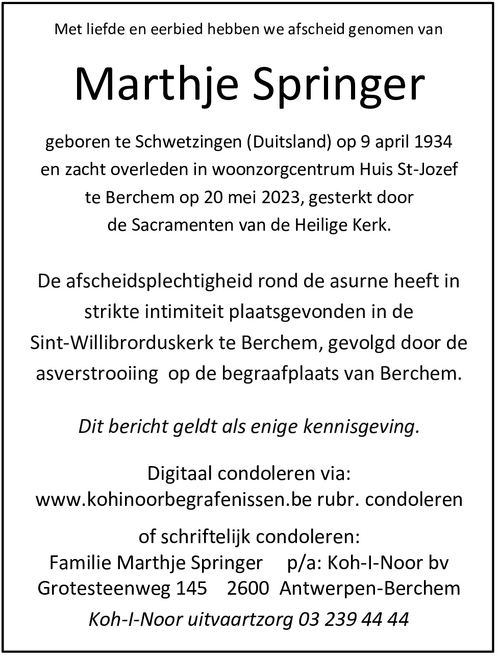 Martha Springer