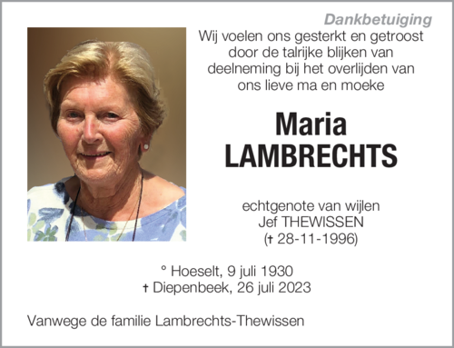 Maria LAMBRECHTS