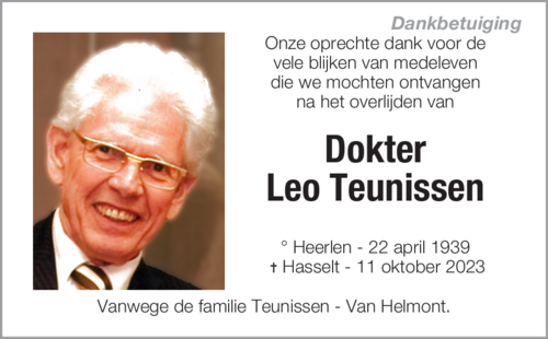 Dr. Leo Teunissen