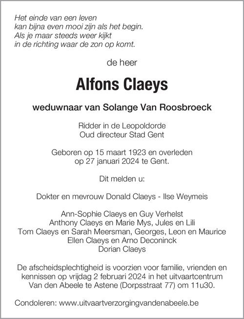 Alfons Claeys