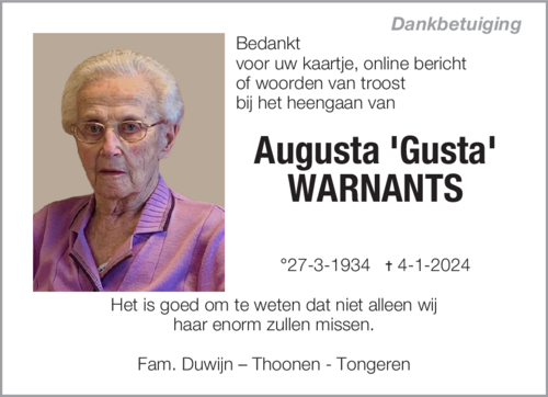 Augusta Warnants