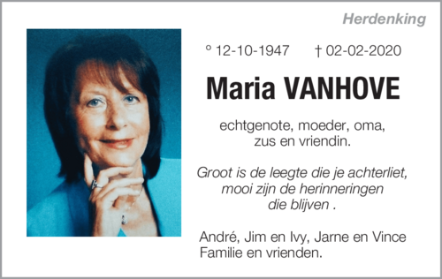 Maria Vanhove