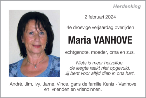 Maria Vanhove