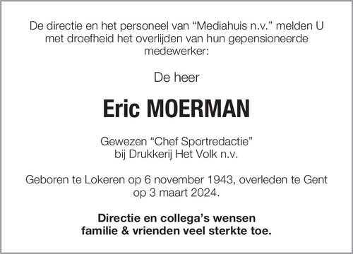Eric MOERMAN