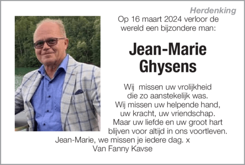 Jean Marie Ghysens